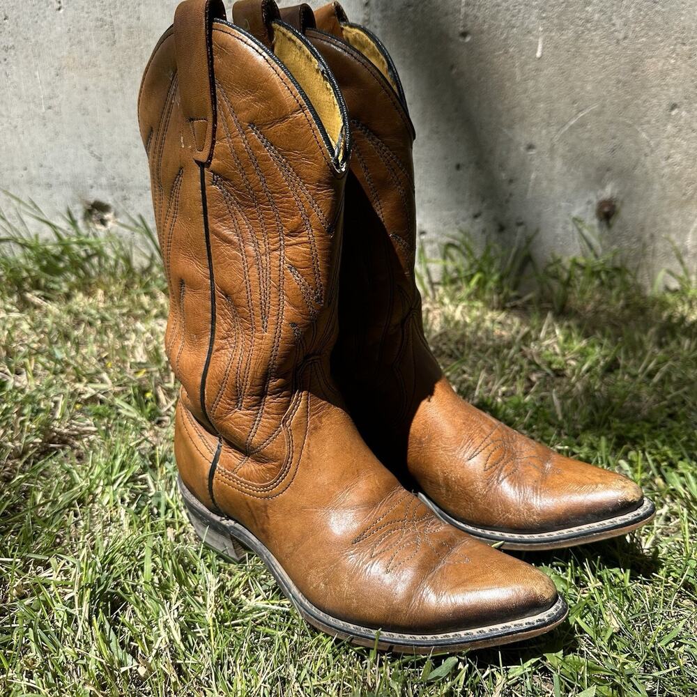 Vintage Wrangler Women’s Brown Western Cowgirl Boots Size 4.5